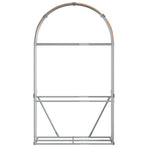Log Holder Wood Look 120x45x210 cm Galvanised Steel