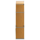 Log Holder Wood Look 120x45x210 cm Galvanised Steel