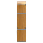 Log Holder Wood Look 120x45x210 cm Galvanised Steel