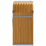 Log Holder Wood Look 120x45x100 cm Galvanised Steel