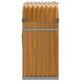 Log Holder Wood Look 120x45x100 cm Galvanised Steel - 45-Degree Angle