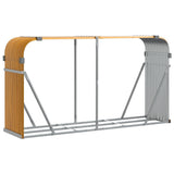 Log Holder Wood Look 180x45x100 cm Galvanised Steel