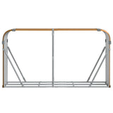 Log Holder Wood Look 180x45x100 cm Galvanised Steel