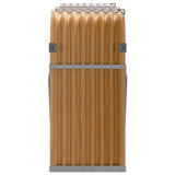 Log Holder Wood Look 180x45x100 cm Galvanised Steel