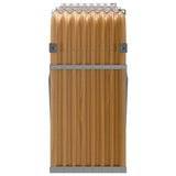 Log Holder Wood Look 180x45x100 cm Galvanised Steel - 45-Degree Angle