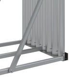 Log Holder Wood Look 234x45x100 cm Galvanised Steel