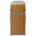 Log Holder Wood Look 300x45x100 cm Galvanised Steel