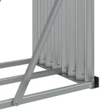Log Holder Wood Look 300x45x100 cm Galvanised Steel