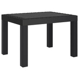 Garden Table Anthracite 59x47x40 cm PP - Front View