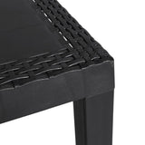 Garden Table Anthracite 59x47x40 cm PP