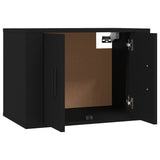 2 Piece Wall-mounted TV Cabinet Set Black 57x34,5x40 cm - 45-Degree Angle