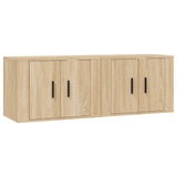 Wall-mounted TV Cabinets 2 pcs Sonoma Oak 57x34.5x40 cm