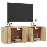 Wall-mounted TV Cabinets 2 pcs Sonoma Oak 57x34.5x40 cm