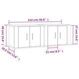Wall-mounted TV Cabinets 2 pcs Sonoma Oak 57x34.5x40 cm