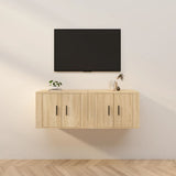 Wall-mounted TV Cabinets 2 pcs Sonoma Oak 57x34.5x40 cm