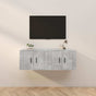 2 Piece Wall-mounted TV Cabinet Set Concrete Grey 57x34,5x40 cm