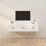 Wall-mounted TV Cabinets 3 pcs High Gloss White 57x34.5x40 cm
