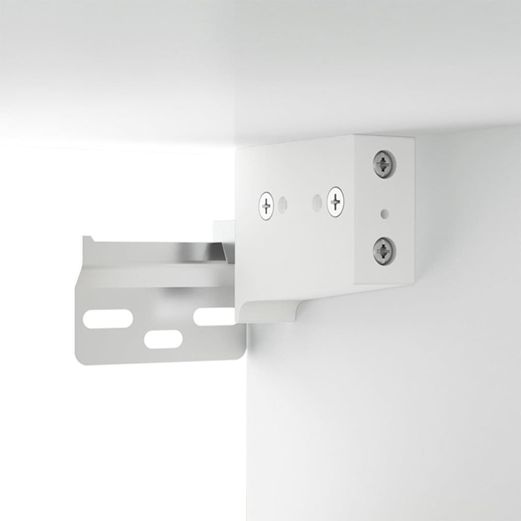 2 Piece Wall-mounted TV Cabinet Set White 80x34,5x40 cm