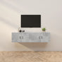 2 Piece Wall-mounted TV Cabinet Set Concrete Grey 80x34,5x40 cm