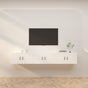 Wall-mounted TV Cabinets 3 pcs White 80x34.5x40 cm