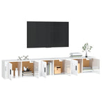 Wall-mounted TV Cabinets 3 pcs High Gloss White 80x34.5x40 cm