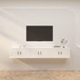 Wall-mounted TV Cabinets 3 pcs High Gloss White 80x34.5x40 cm