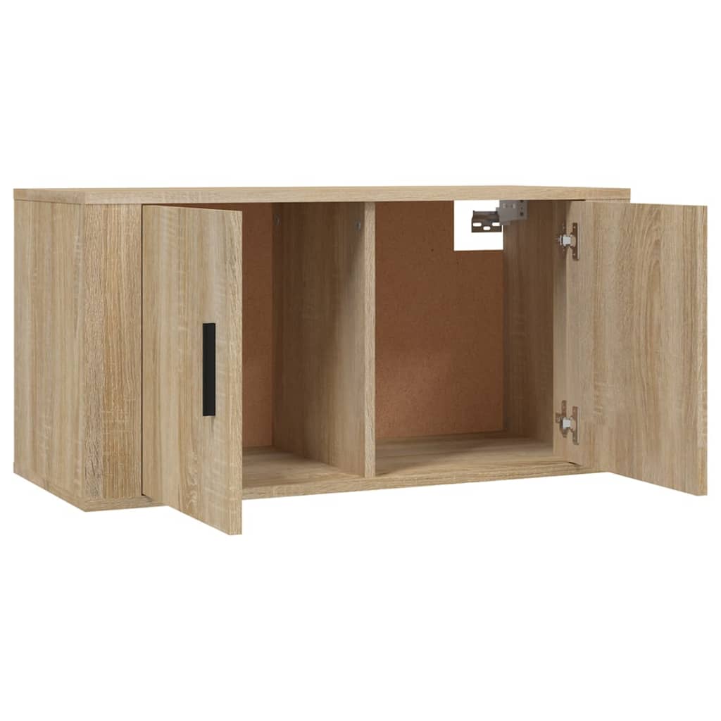 Wall-mounted TV Cabinets 3 pcs Sonoma Oak 80x34.5x40 cm