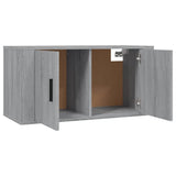Wall-mounted TV Cabinets 3 pcs Grey Sonoma 80x34.5x40 cm - 45-Degree Angle