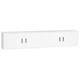 Wall-mounted TV Cabinets 2 pcs White 100x34.5x40 cm - Front View