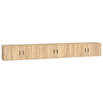 Wall-mounted TV Cabinets 3 pcs Sonoma Oak 100x34.5x40 cm