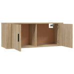 Wall-mounted TV Cabinets 3 pcs Sonoma Oak 100x34.5x40 cm