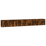 Wall-mounted TV Cabinets 3 pcs Smoked Oak 100x34.5x40 cm