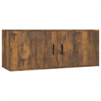 Wall-mounted TV Cabinets 3 pcs Smoked Oak 100x34.5x40 cm