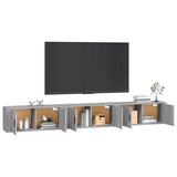 Wall-mounted TV Cabinets 3 pcs Grey Sonoma 100x34.5x40 cm