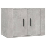 3 Piece TV Cabinet Set Concrete Grey Engineered Wood - Top-Down View