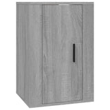 3 Piece TV Cabinet Set Grey Sonoma Engineered Wood - Rear View