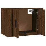 3 Piece TV Cabinet Set Brown Oak Engineered Wood