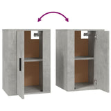 2 Piece TV Cabinet Set Concrete Grey Engineered Wood - Close-Up Angle