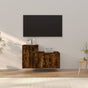 2 Piece TV Cabinet Set Smoked Oak Engineered Wood