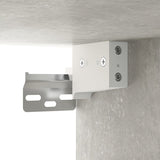 3 Piece TV Cabinet Set Concrete Grey Engineered Wood - Low Angle