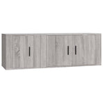2 Piece TV Cabinet Set Grey Sonoma Engineered Wood