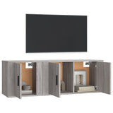 2 Piece TV Cabinet Set Grey Sonoma Engineered Wood - Side View