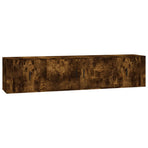 3 Piece TV Cabinet Set Smoked Oak Engineered Wood