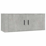 2 Piece TV Cabinet Set Concrete Grey Engineered Wood