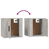 2 Piece TV Cabinet Set Concrete Grey Engineered Wood