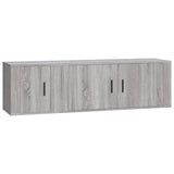 2 Piece TV Cabinet Set Grey Sonoma Engineered Wood