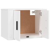 4 Piece TV Cabinet Set White Engineered Wood - 45-Degree Angle