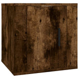 4 Piece TV Cabinet Set Smoked Oak Engineered Wood - Rear View