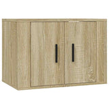 3 Piece TV Cabinet Set Sonoma Oak Engineered Wood - Top-Down View