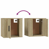 3 Piece TV Cabinet Set Sonoma Oak Engineered Wood - Close-Up Angle